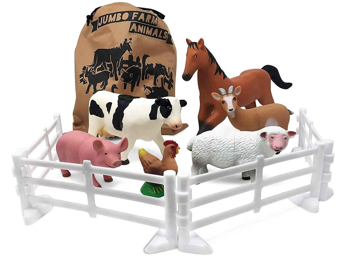 Jumbo plastic farm animals new arrivals